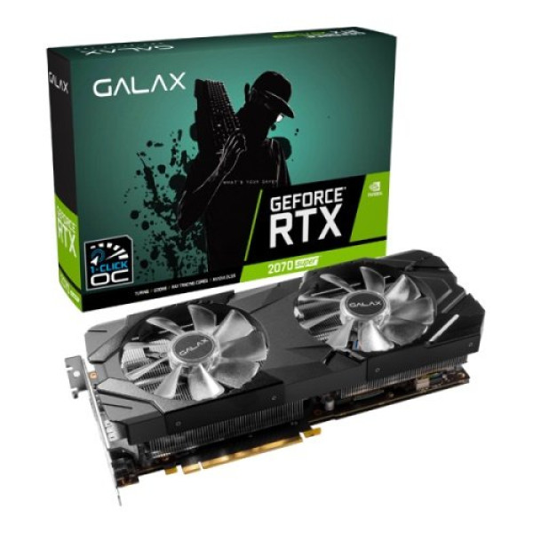 GALAX GeForce RTX 2070 Super EX graphics card showcasing advanced cooling and design for gamers